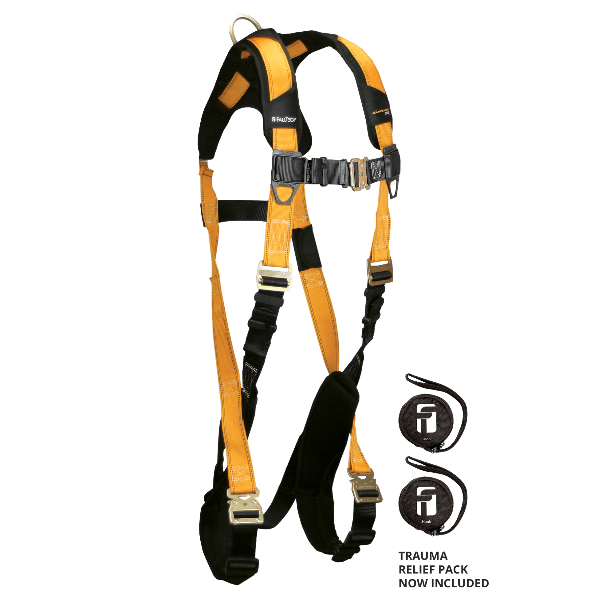 FallTech Journeyman Flex Steel 1D Standard Non-belted Harness - Extra-Large - 7021QCXL