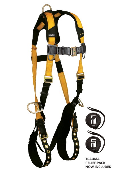 FallTech Journeyman Flex Steel 3D Standard Non-belted Harness Tongue Buckle Leg Adjustment - 7023