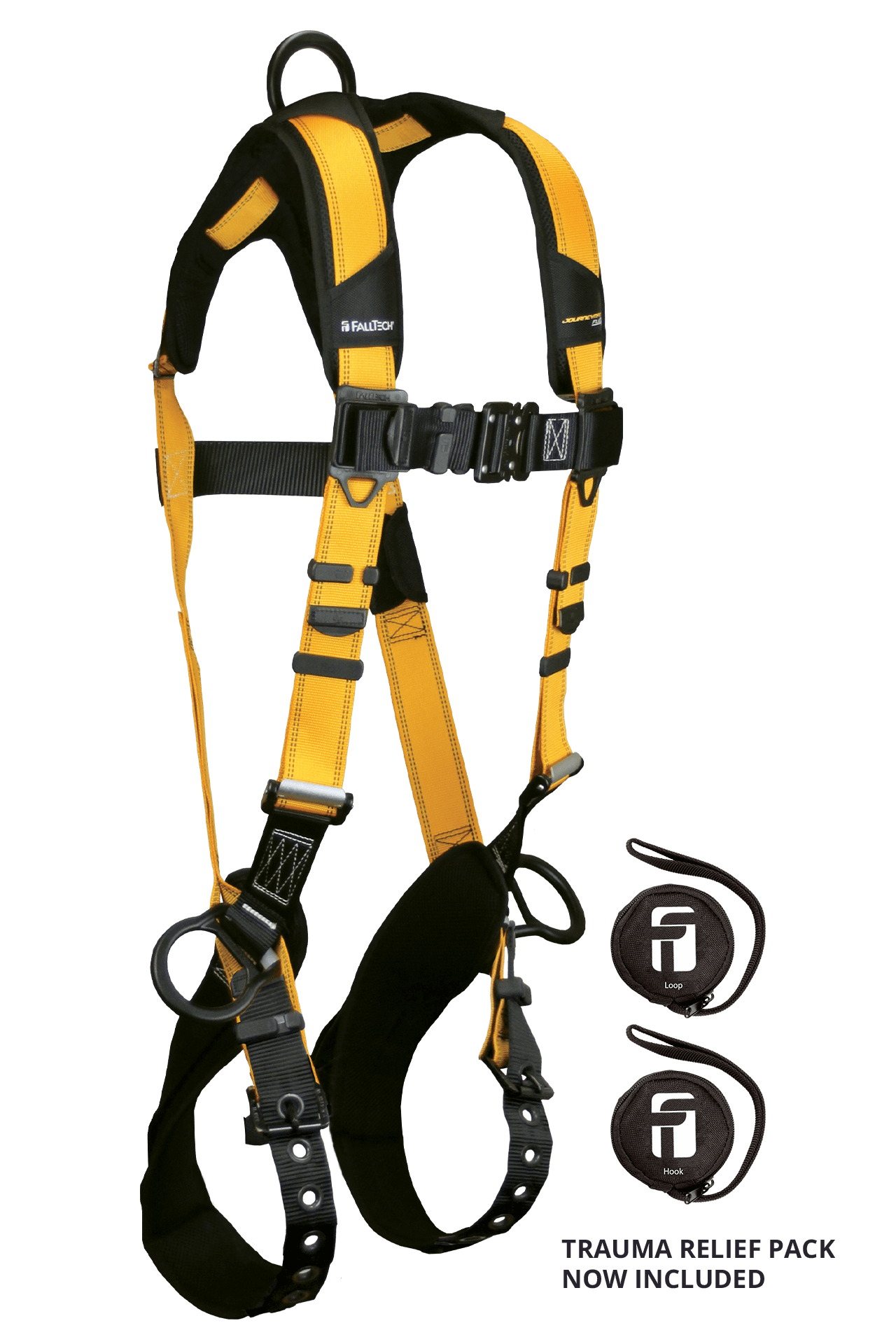 FallTech Journeyman Flex Aluminum 3D Standard Non-belted Harness Tongue Buckle Leg Adjustment - Extra-Large - 7023BXL