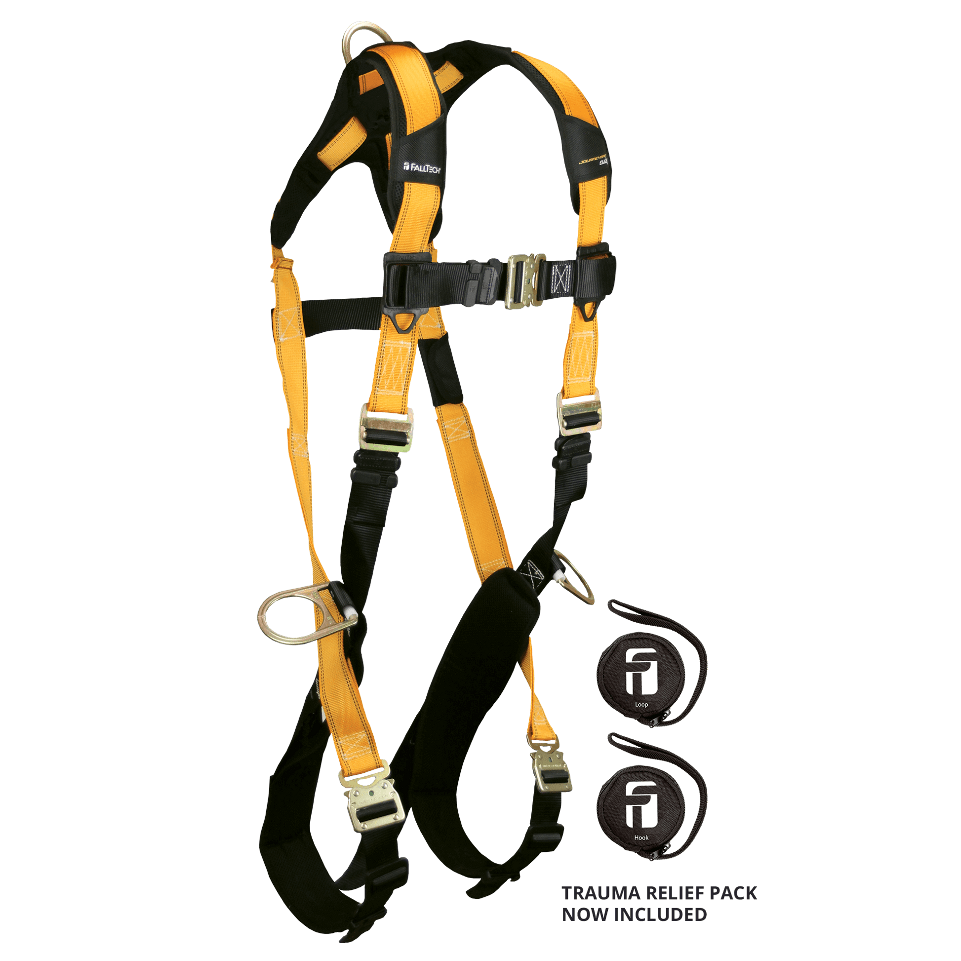 Falltech 7023 FallTech Journeyman Flex Steel 3D Standard Non-belted Harness - Univer ...
