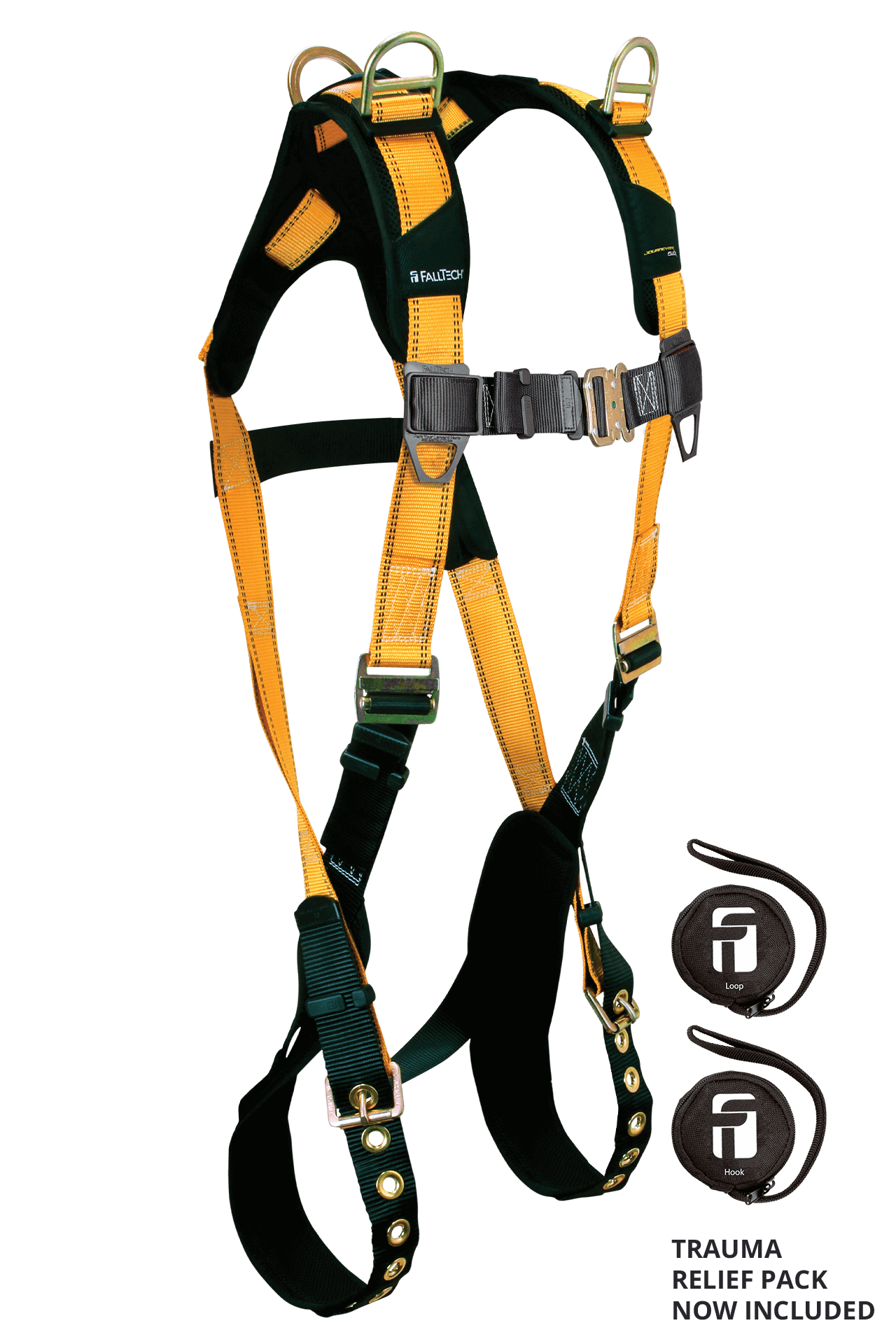 FallTech Journeyman Flex Steel 3D Retrieval Non-belted Harness - 3X - 70273X