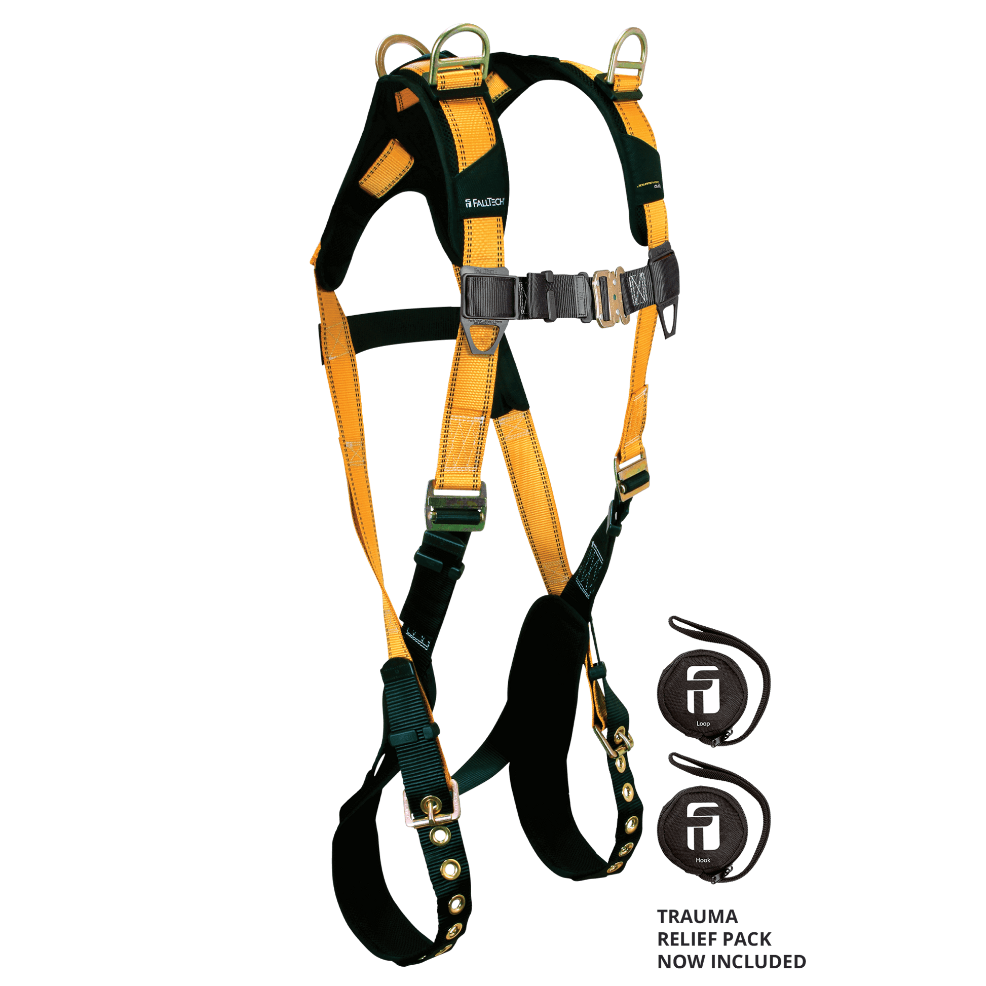 FallTech Journeyman Flex Steel 3D Retrieval Non-belted Harness - 3X - 70273X