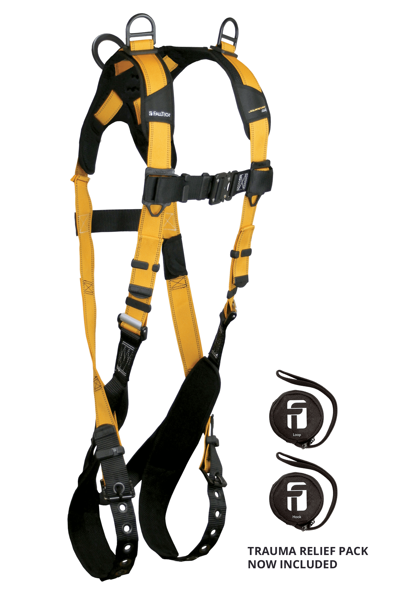 FallTech Journeyman Flex Aluminum 3D Retrieval Non-belted Harness - Extra-Large - 7027BXL