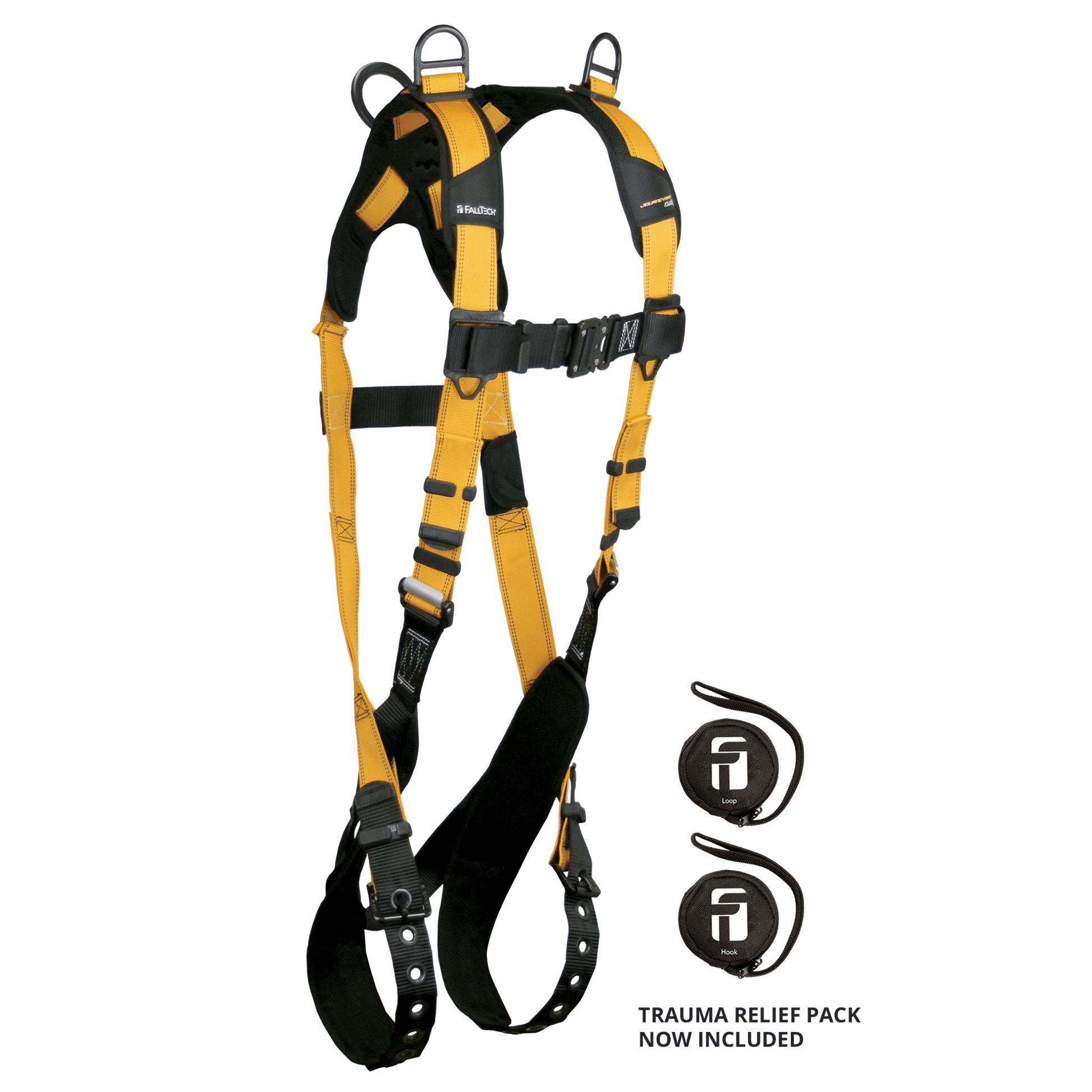 FallTech Journeyman Flex Aluminum 3D Retrieval Non-belted Harness - Universal - 7027B