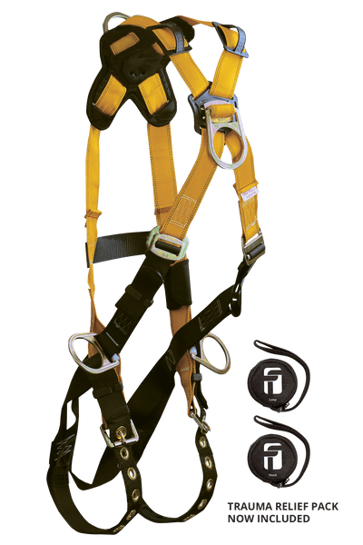FallTech Journeyman Flex Steel 4D Cross-over Climbing Harness - 7029