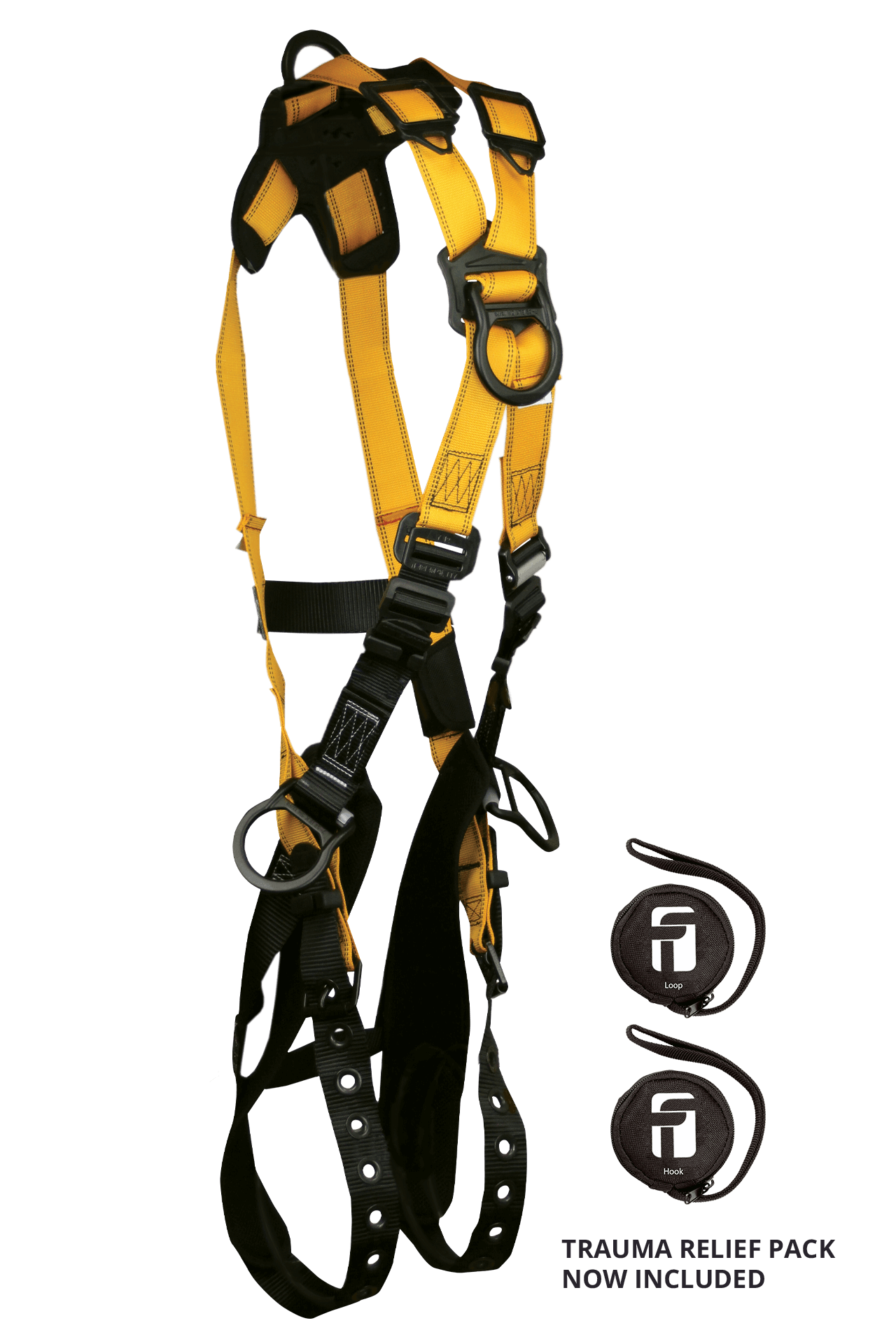 FallTech Journeyman Flex Aluminum 4D Cross-over Climbing Harness - Extra-Large - 7029BXL