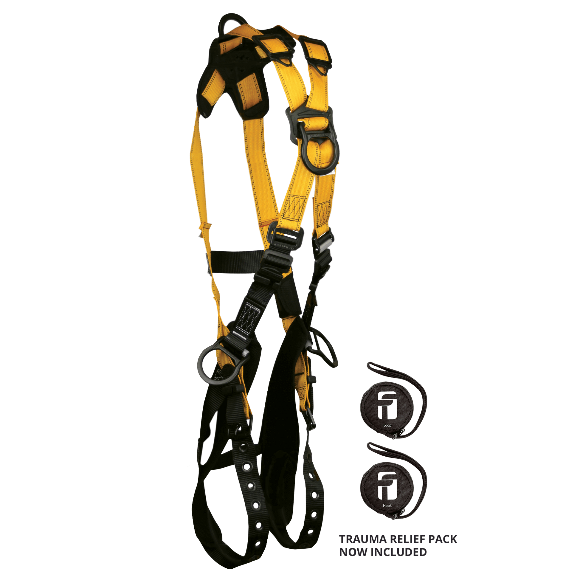 FallTech Journeyman Flex Aluminum 4D Cross-over Climbing Harness - Universal - 7029B