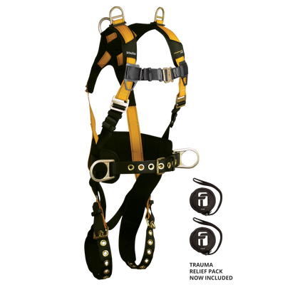 FallTech Journeyman Flex Steel 5D Construction Retrieval Harness - Extra-Large - 7034XL