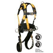 FallTech Journeyman Flex Steel 3D Construction Belted Harness - Small - 7035S