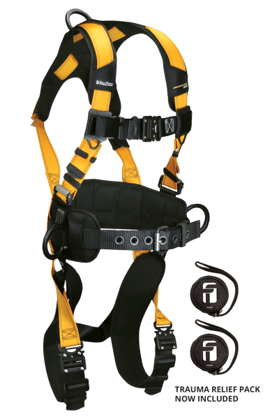 FallTech Journeyman Flex Aluminum 3D Construction Belted Harness - 7035BQC