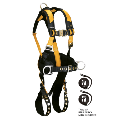 FallTech Journeyman Flex Steel 4D Construction Climbing Harness - Large - 7035FDL