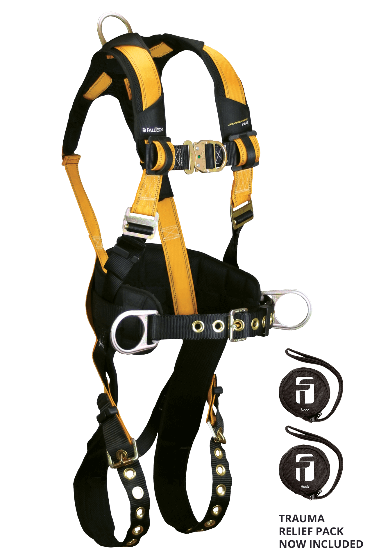 FallTech Journeyman Flex Steel 4D Construction Climbing Harness - 2X - 7035FD2X