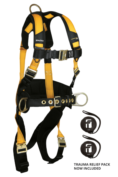 FallTech Journeyman Flex Steel 3D Construction Belted Harness - 7035QC