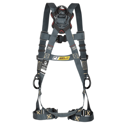 FallTech FT-Weld 3D Standard Non-Belted Harness Quick Connect Buckle Leg Adjustment - 70403D