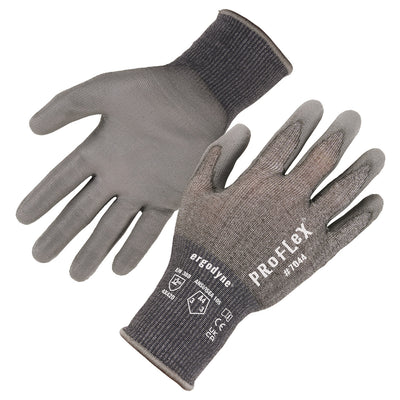 Ergodyne ProFlex 7044 PU Coated Cut-Resistant Gloves - ANSI/ISEA 105-2016 A4, EN 388: 4X42D, 18g - 1/pair