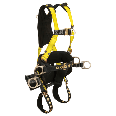 FallTech Journeyman 6D Tower Climber Harness Removable Suspension and Positioning Seat - Medium - 7048M