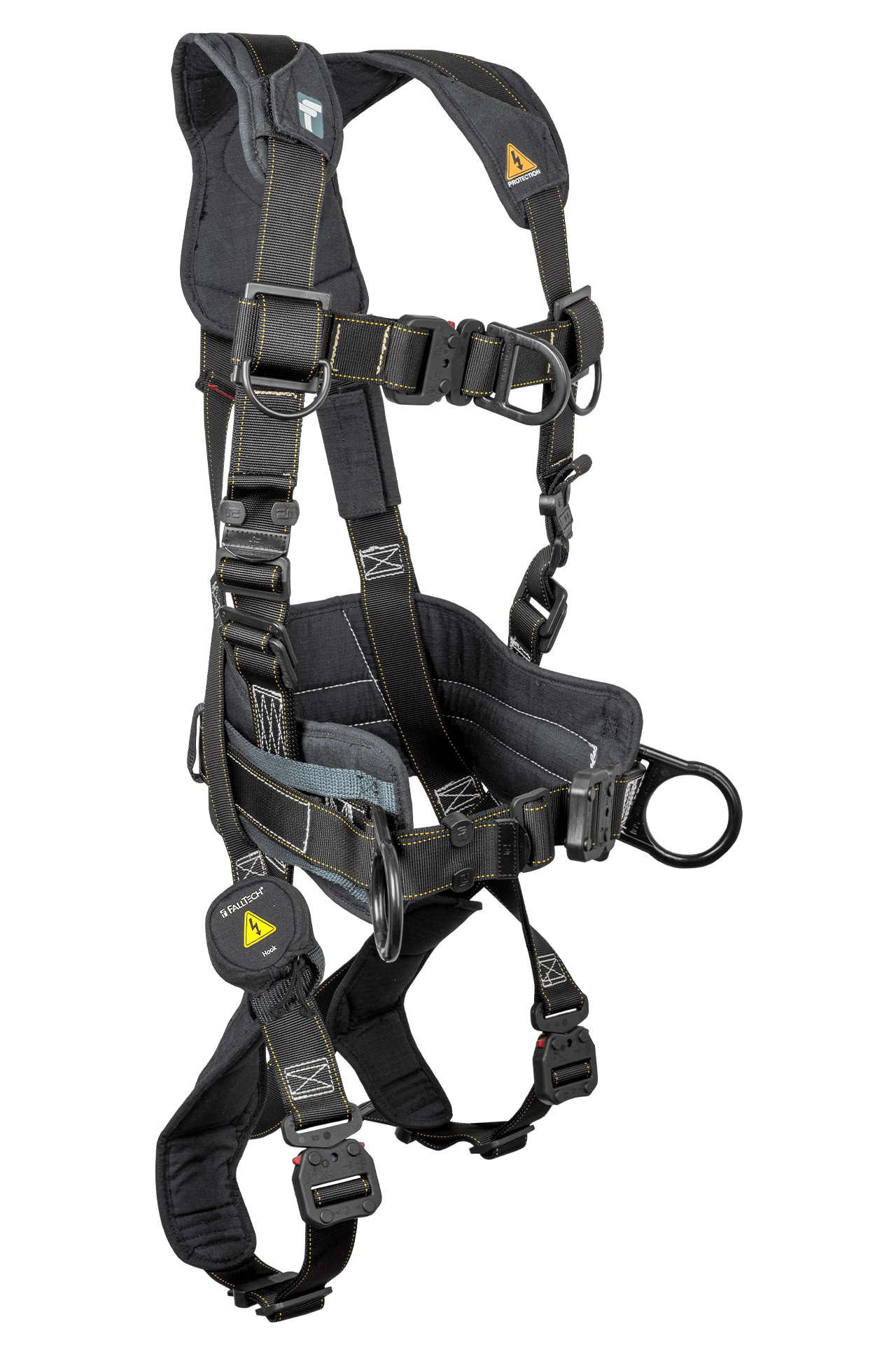 FallTech Arc Flash Nylon Construction Climbing Harness - Quick-Connect Adjustments - 2X - 7050FD2X