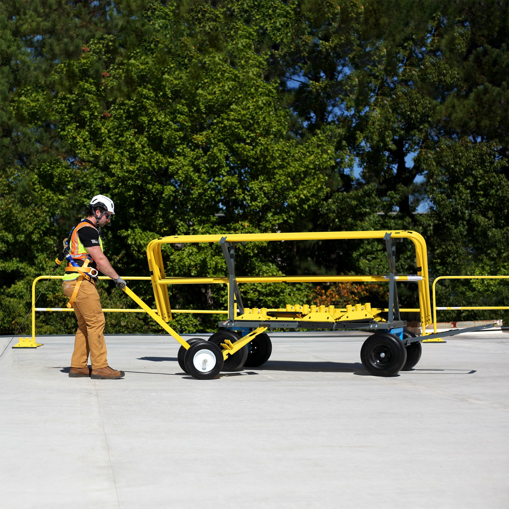 Tie Down Universal Guardrail Base Dolly with Flat-Free Tires - 70767