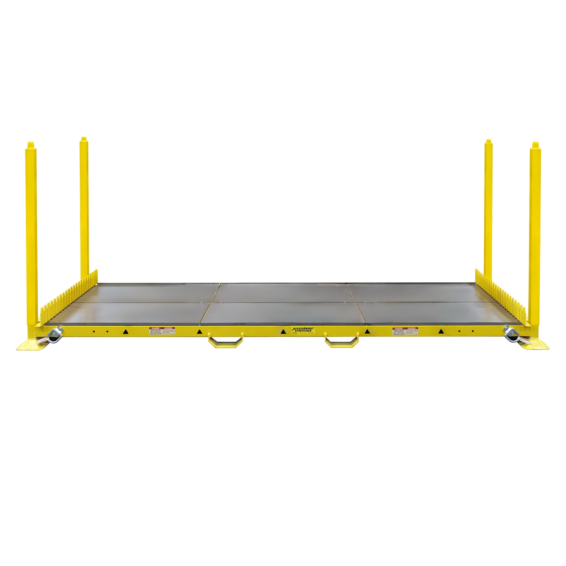 Tie Down Juggernaut Mobile Guardrail Transport Cart, Yellow - 70794