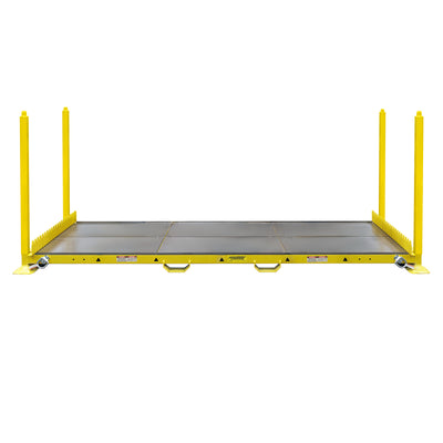 Tie Down Juggernaut Mobile Guardrail Transport Cart, Yellow - 70794
