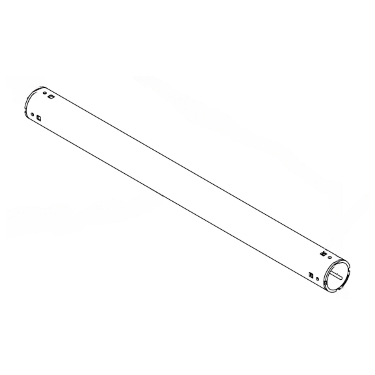 Tie Down Adjustable Guardrail Outer Sleeve for 3.5-5 ft. Guardrail, Yellow - 70798