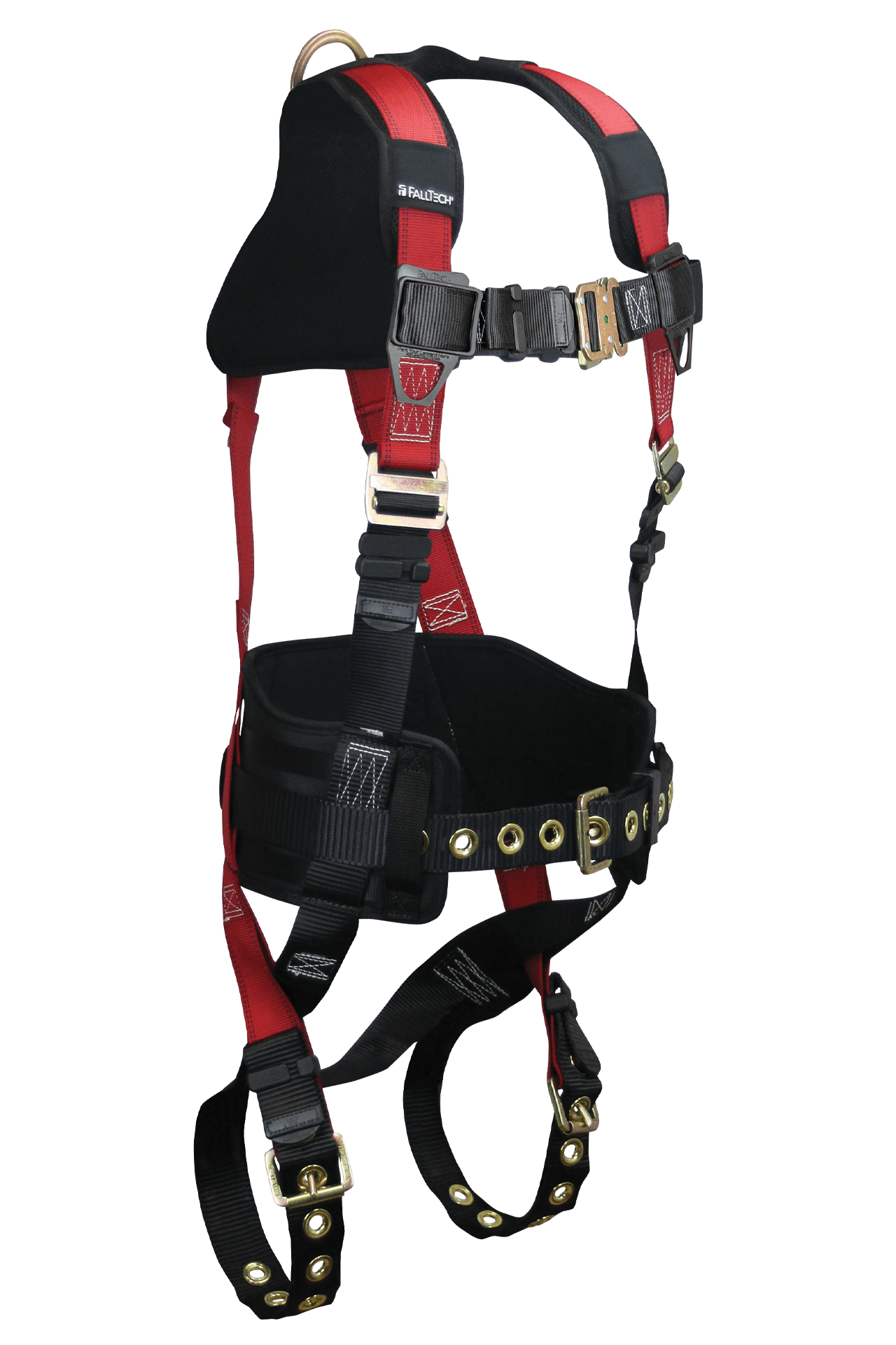 FallTech Tradesman Plus 1D Construction Belted Harness - 2X - 7079B2X