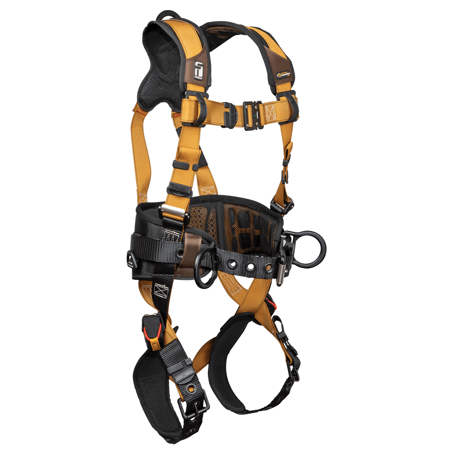 FallTech Advanced ComforTech Gel 3D Construction Belted Harness - 2X - 7081B2X