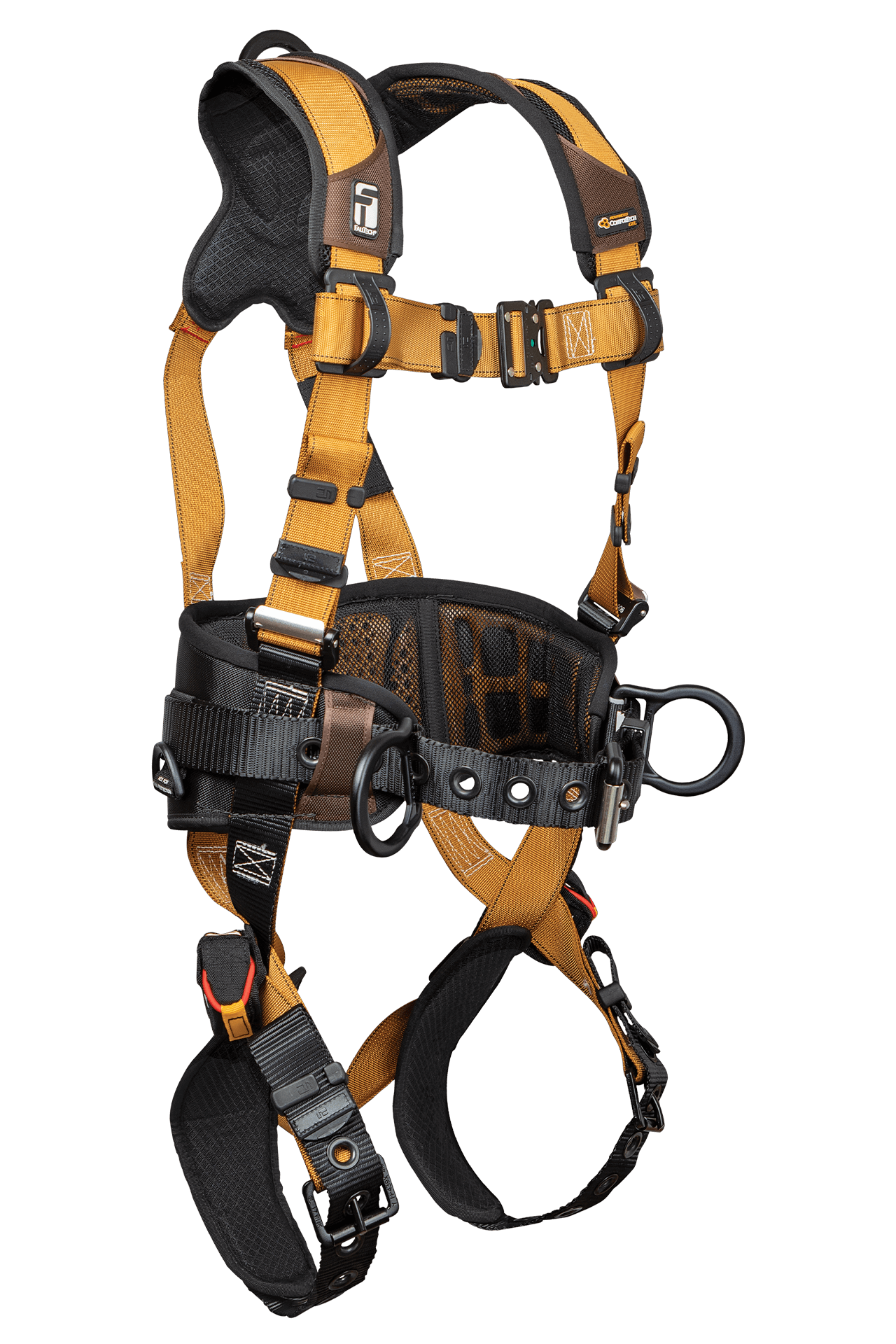 FallTech Advanced ComforTech Gel 3D Construction Belted Harness - 2X - 7081B2X