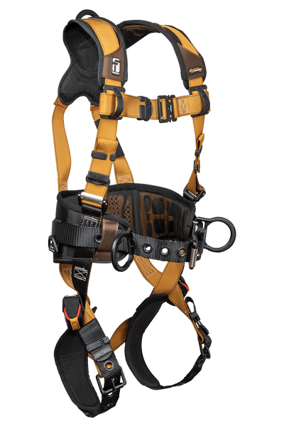 FallTech Advanced ComforTech Gel 3D Construction Belted Harness - 7081B