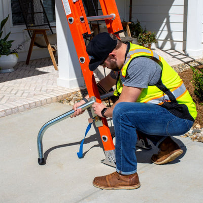 Tie Down Ladder Safety Legs Adjustable Ladder Stabilizer, Pack of 1 - 70833