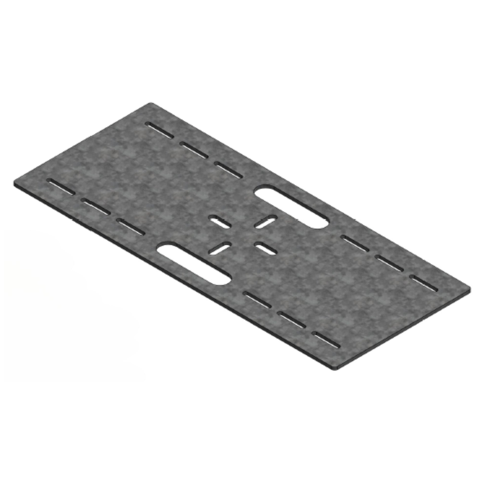Tie Down Zip Rail Standing Seam Guardrail Base, Galvanized - 70838-1G