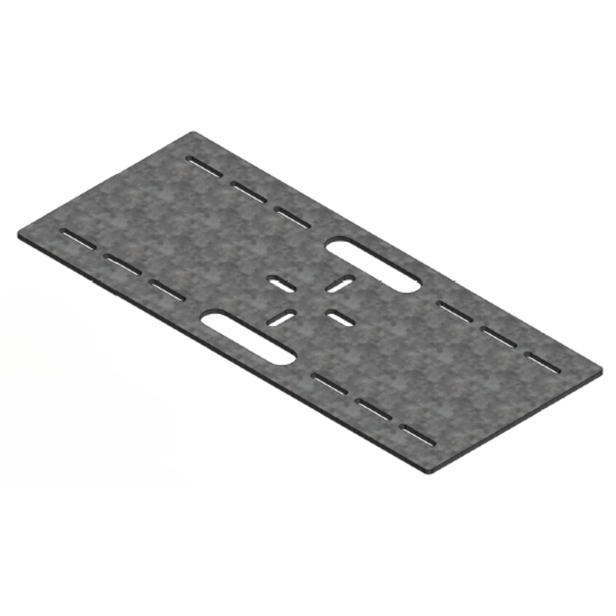 Tie Down Zip Rail Standing Seam Guardrail Base, Galvanized - 70838-1G