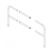 Tie Down Adjustable Telescoping Roof Guardrail, 3.5-5 ft, Galvanized - 70850G