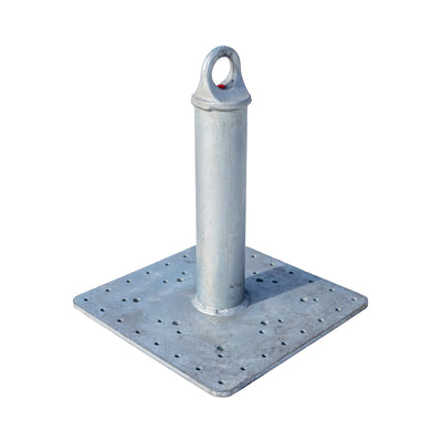 Tie Down 12 in. Screw-On Commercial Roof Anchor, 16 in. x 16 in. Base - 70864-L16