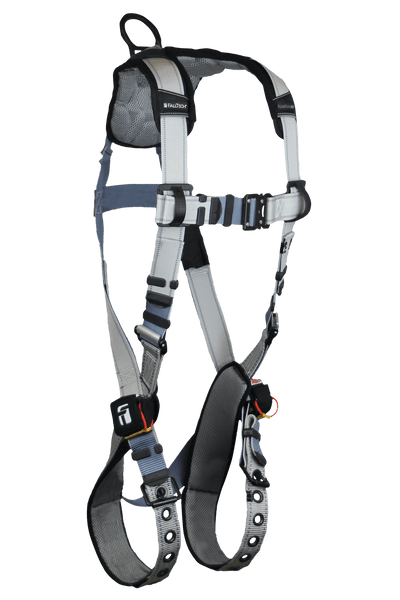 FallTech FlowTech LTE 1D Standard Non-belted Harness Tongue Buckle Leg Adjustment Suspension Trauma Relief System - 7086BR