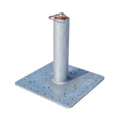 Tie Down 18 in. Swivel Cap Commercial Roof Anchor with 16 in. x 16 in. Base - 70870-S16