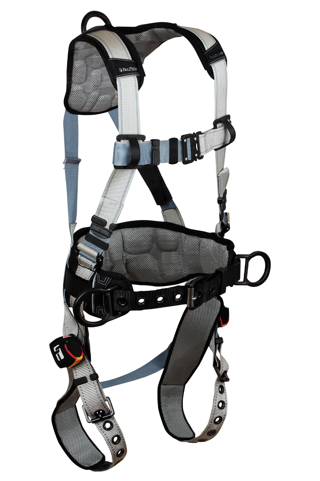 FallTech FlowTech LTE 3D Construction Belted Harness Tongue Buckle Leg Adjustment Suspension Trauma Relief System - Large - 7088BRL