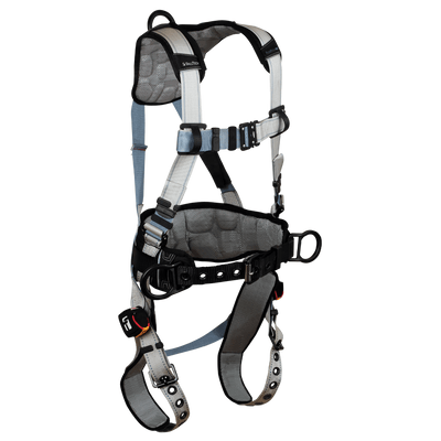 FallTech FlowTech LTE 3D Construction Belted Harness Tongue Buckle Leg Adjustment Suspension Trauma Relief System - Medium - 7088BRM