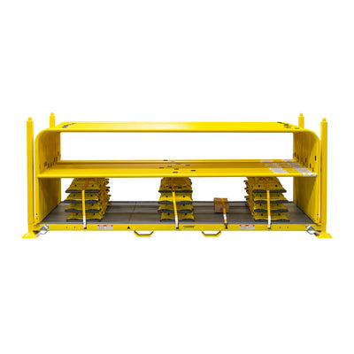 Tie Down Juggernaut Guardrail Kit, Yellow, 22 x 10 ft. Zip Rails & 23 Socket Bases - 70895