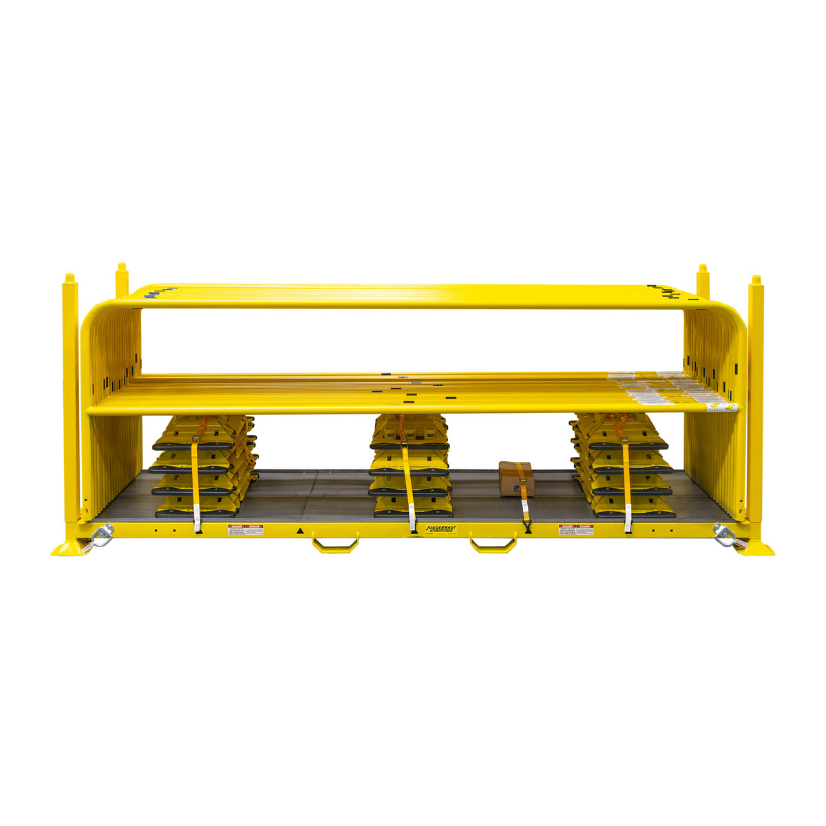 Tie Down Juggernaut Guardrail Kit, Yellow, 22 x 10 ft. Zip Rails & 23 Socket Bases - 70895
