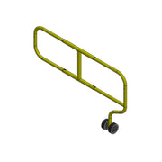 Tie Down Wheeled Guardrail Gate & Latch Kit, Adjustable 5-7 ft., Galvanized - 70908G
