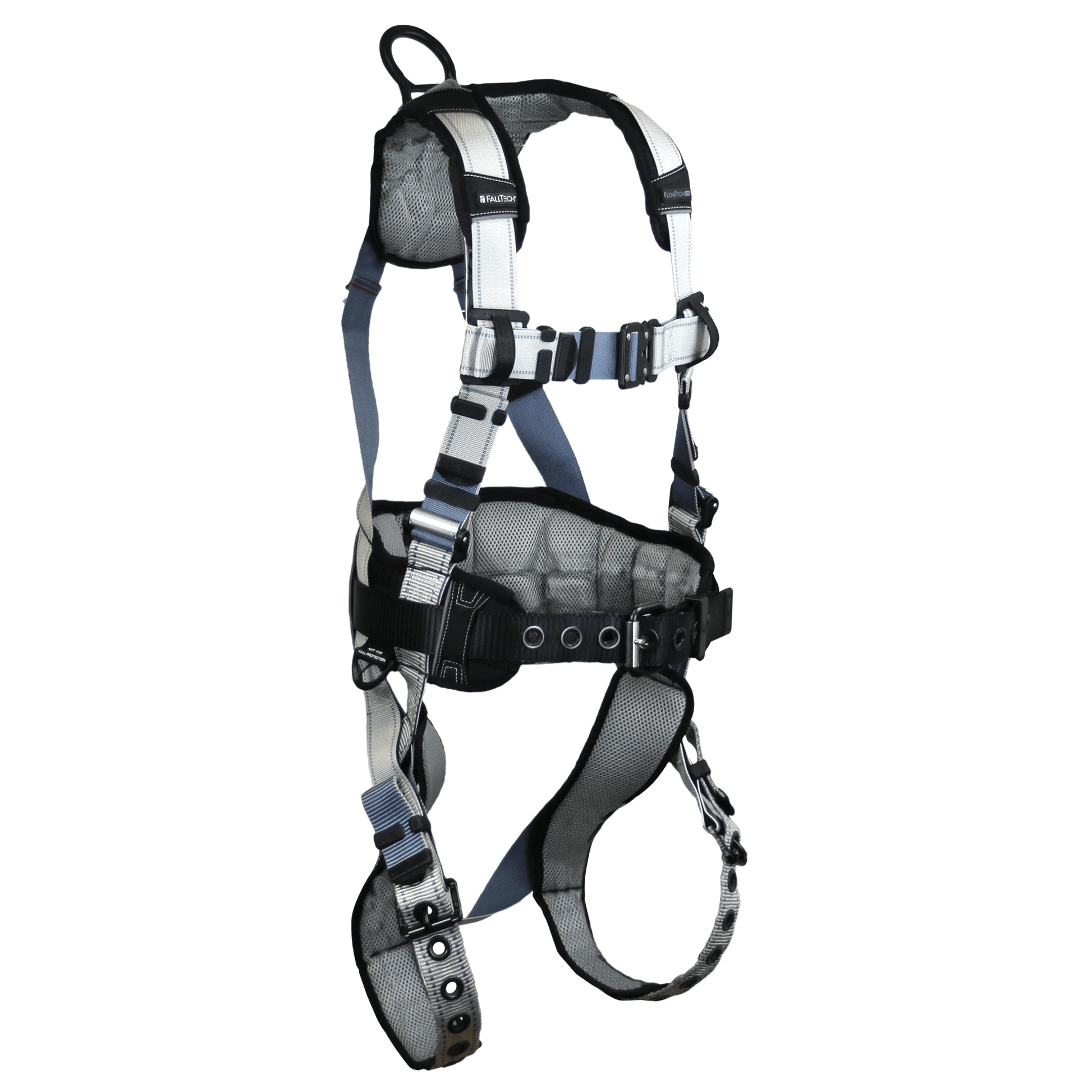 FallTech FlowTech LTE 1D Construction Belted Harness Tongue Buckle Leg Adjustment - 2X - 7099B2X