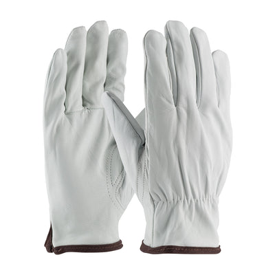PIP Premium Grade Top Grain Goatskin Leather Drivers Glove - Keystone Thumb - Natural - 1/DZ - 71-3618