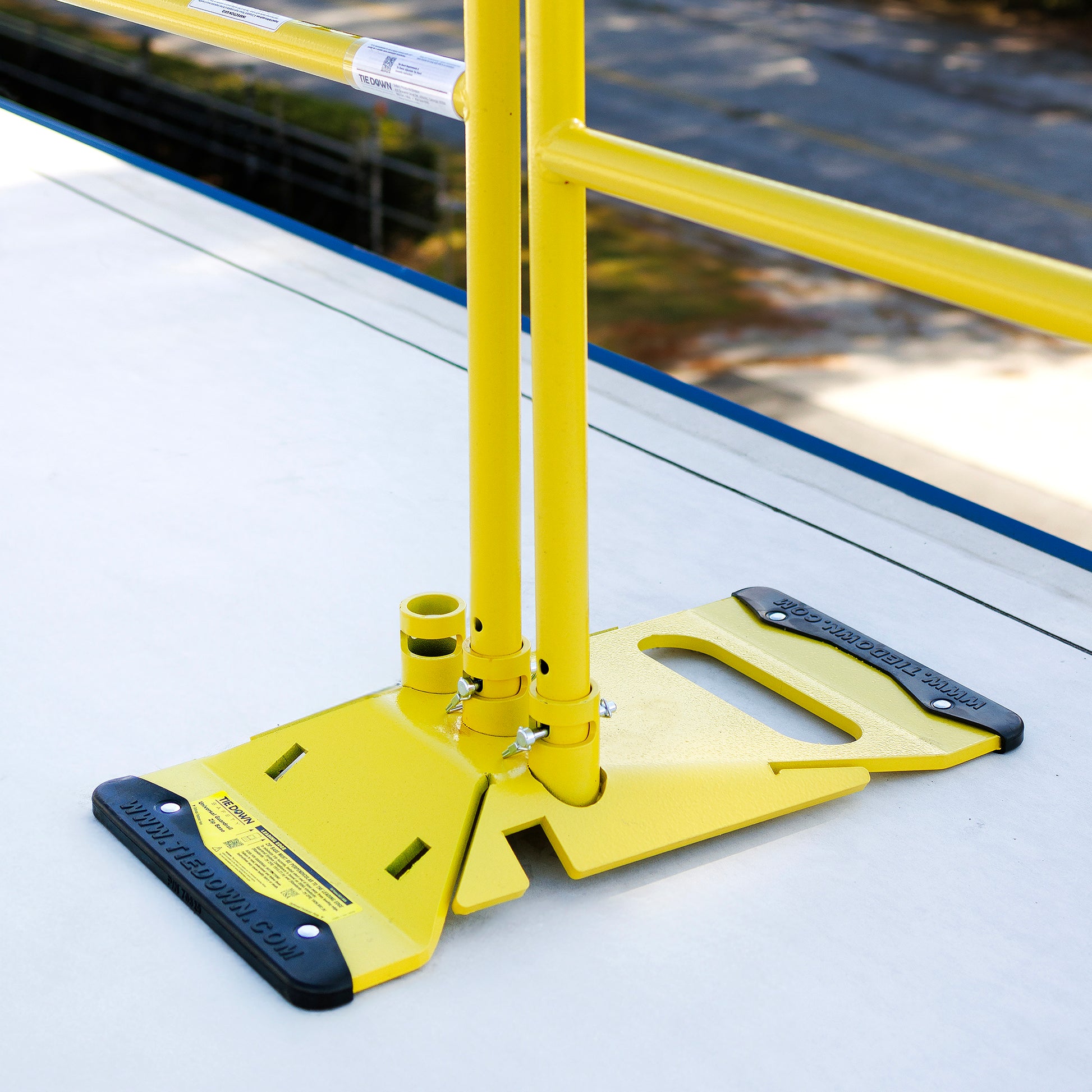 Tie Down Socket Guardrail Base Assembly, Yellow - 71094