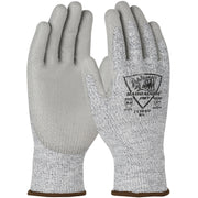Barracuda Seamless Knit Polykor Blended Glove w/Polyurethane Coated Flat Grip on Palm & Fingers - Gray - 1/DZ - 713DGU
