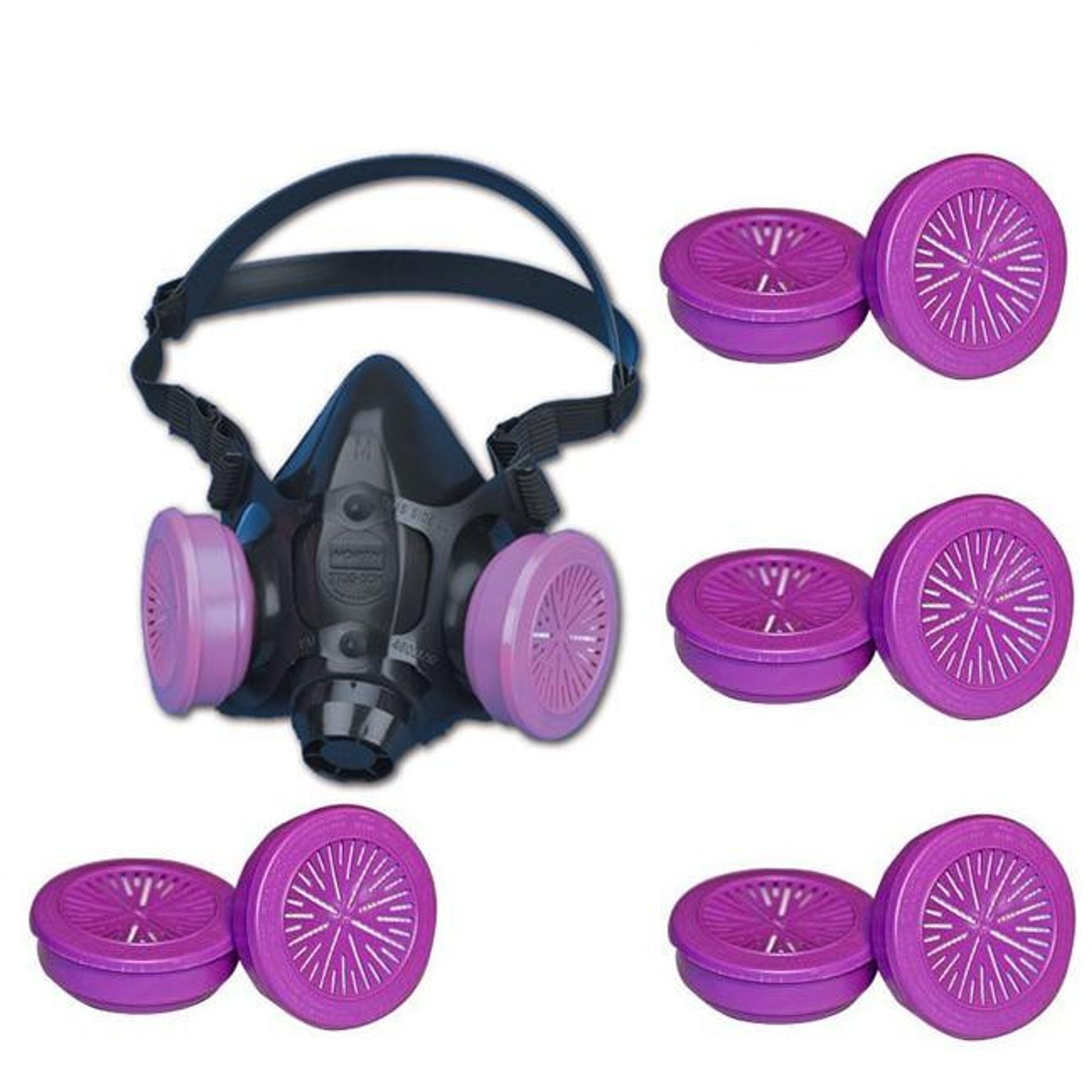 Honeywell North 5500 Half-Mask+4pr North 7580 P100 Filters (S, M, L)