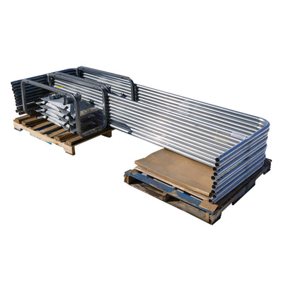 Tie Down Galvanized Guardrail Stack Pallet Kit, 11 x 10 ft. Rails & 12 UCC Bases - 71783
