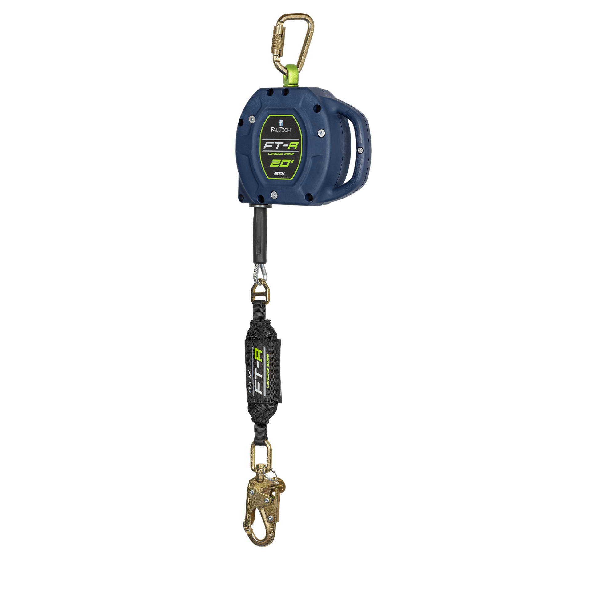 FallTech FT-R 20' Class 2 Leading Edge SRL with Galvanized Steel Cable - 721520LEC