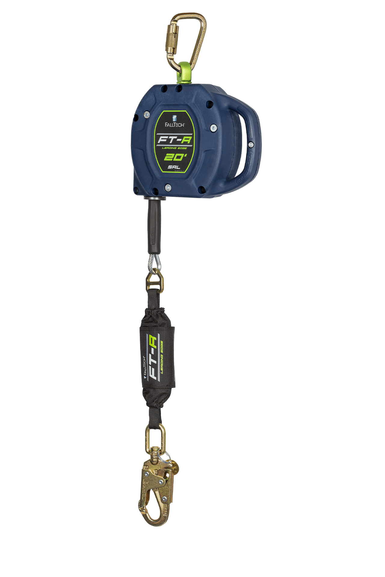 FallTech FT-R 20' Class 2 Leading Edge SRL with Galvanized Steel Cable - 721520LEC