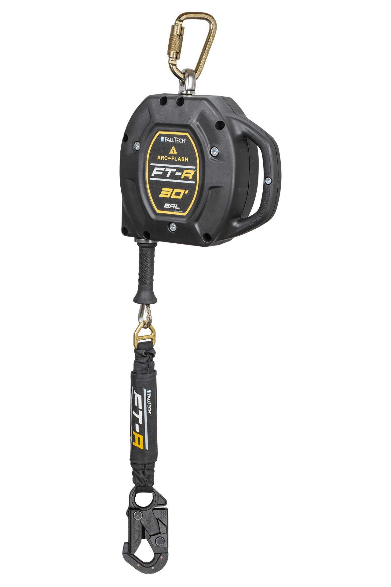 FallTech FT-R Arc-Flash Class 1 SRL - 30' Technora Rope - Dielectric Snap Hook - 721530TD1